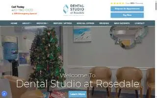 Dental Studio at Rosedale website