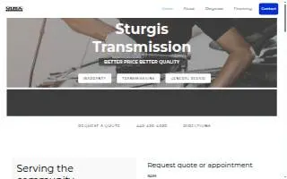 Sturgis Transmission of Middle River website