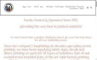 Whithner Graphic Solutions website