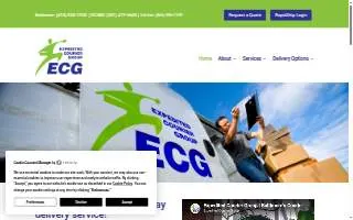 Expedited Courier Group of Rossville website