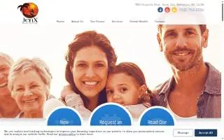 JenX Family Dentistry website