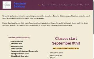 Dancenter Salisbury website