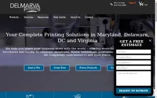 Delmarva Printing Inc website