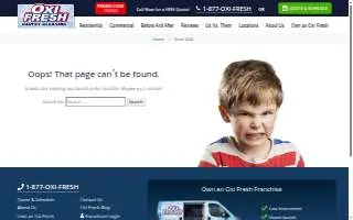 Oxi Fresh Carpet Cleaning of Salisbury website