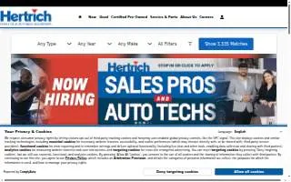 Hertrich Collision Center of Dover website