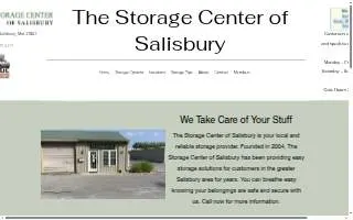 The Storage Center of Salisbury website