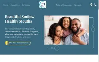 Angelou Dental of Severn website