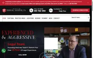 Law Offices of Todd K. Mohink, PA website