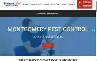 Montgomery Pest Control website