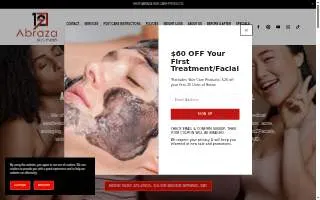 Abraza Skin Studio - Silver Spring website
