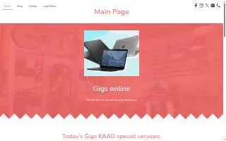 Gigs KAAD Computer Repair & Install Service website
