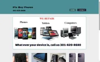 iFix iBuy Phones website