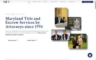 Maryland First Title Ltd of South Gate website