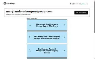 The Maryland Oral Surgery Group of South Gate website