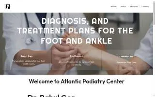 Atlantic Podiatry Center LLC website