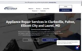 Dexterous Appliance Repair website