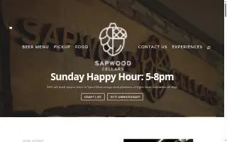 Sapwood Cellars Brewery website
