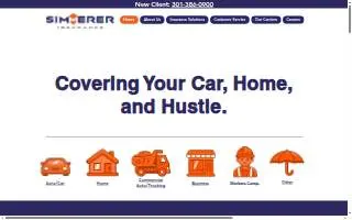 Simmerer Insurance LLC of South Laurel website