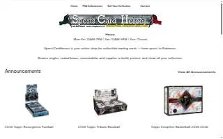 Sports Card Heroes of Laurel website