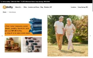 B-thrifty Camp Springs website