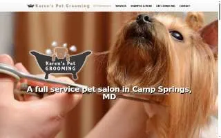 Karen's Pet Grooming of Suitland website