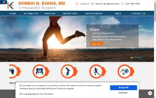 Korboi N. Evans, MD, MS, FAAOS of Takoma Park