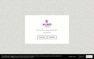 Wilkes Legal, LLC of Takoma Park website