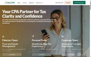 Callow Consulting, LLC website