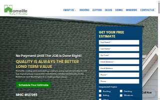 Homelife Roofing & Remodeling website