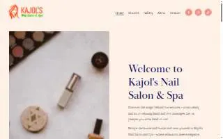 Kajol's Nail Salon & Spa website
