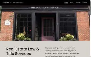 Shepard Law of Towson website