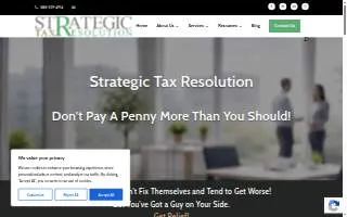 Strategic Tax Resolution website