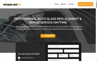 Windshield Go of Towson website