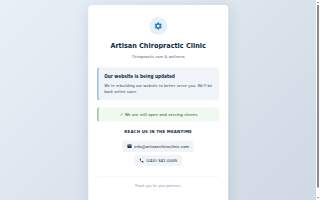 Artisan Chiropractic Clinic of Waldorf