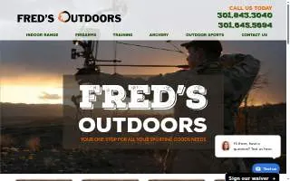 Fred's Outdoors website