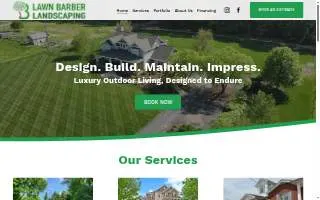 Lawn Barber Landscaping website