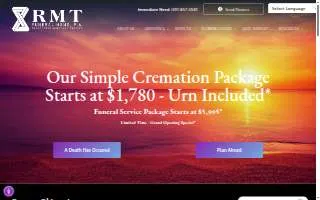 RMT Funeral Home P.A. website