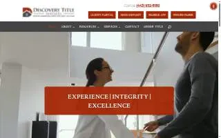 Discovery Title Services website