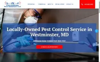 Freedom Pest Solutions website