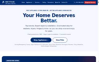 Bettar Appliance Master - New management since 2024 website