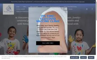 Discovery Pediatrics, LLC website