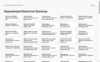 Guaranteed Electrical Services, LLC website
