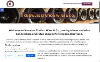 Knowles Station Wine & Co website