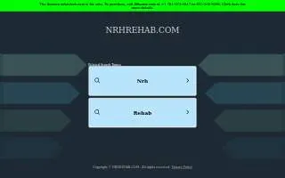 NRH Rehabilitation Network at Wheaton website