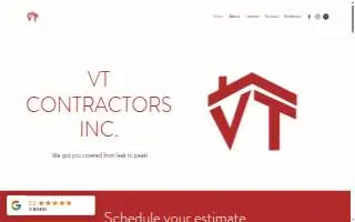 VT Contractors Inc website