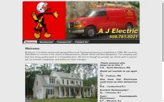 A & J Electric Inc of White Marsh website