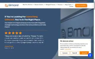 Bmore Technology of White Marsh website