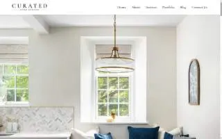 Curated Home Designs of White Marsh website