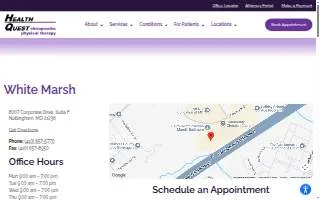 Health Quest Chiropractic & Physical Therapy - White Marsh/Nottingham, MD website