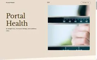 Portal Health and Wellness of White Marsh website